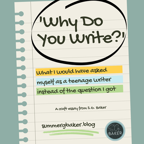 'Why Do You Write?'