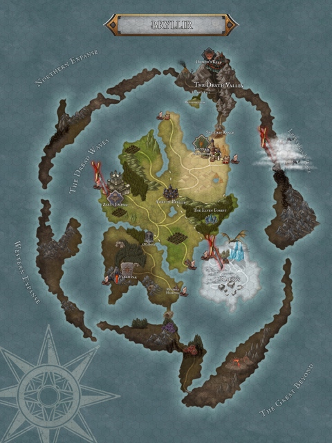 Map of Bryllir