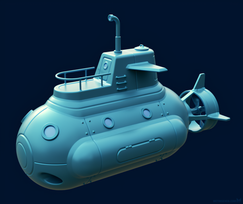 3D submarine design