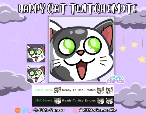 Happy Cat Pog Emote - mo 懶 's Ko-fi Shop - Ko-fi ️ Where creators get ...