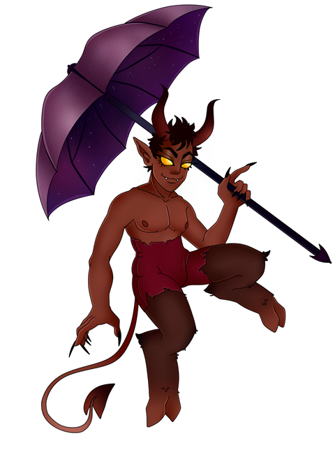 Devil with Umbrella