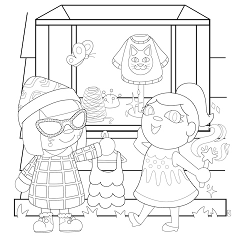 AC Coloring Book page
