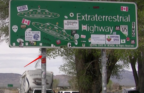 MSC Sticker at the Extraterrestrial Highway