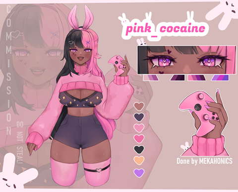 Pink_Cocaine Png-Tuber Model [COMMISSION]