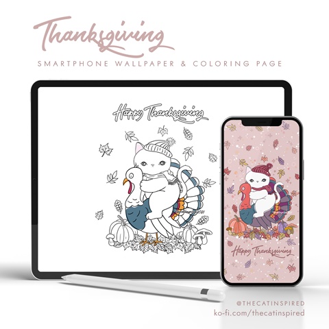 Thanksgiving Wallpaper and Coloring Page is Out!
