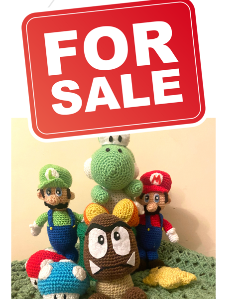 Mario yarnbomb for sale 