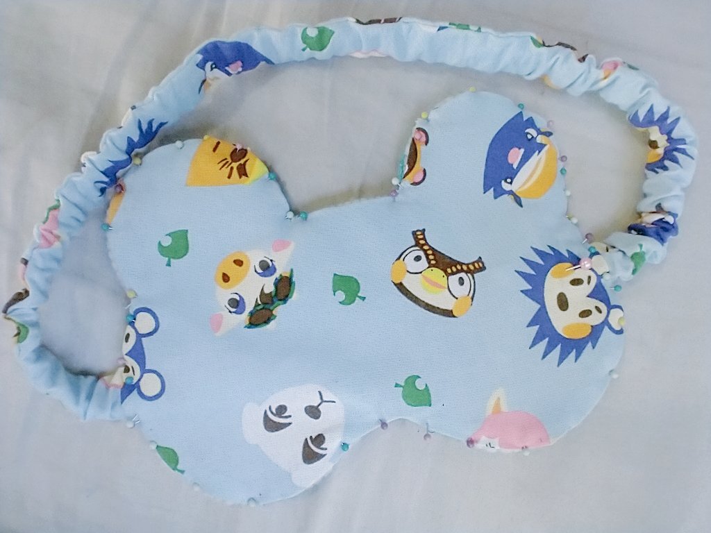 Handsewn Animal Crossing Sleep Mask