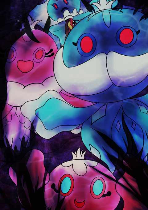 Jellicent piece for “Love Letters to Unova” Zine!