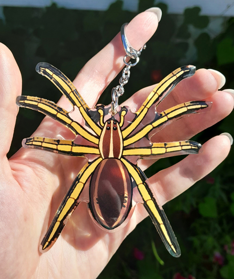 Wolf spider charms are on my Etsy now too!