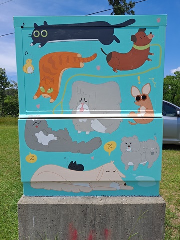 Pets Electrical box Mural