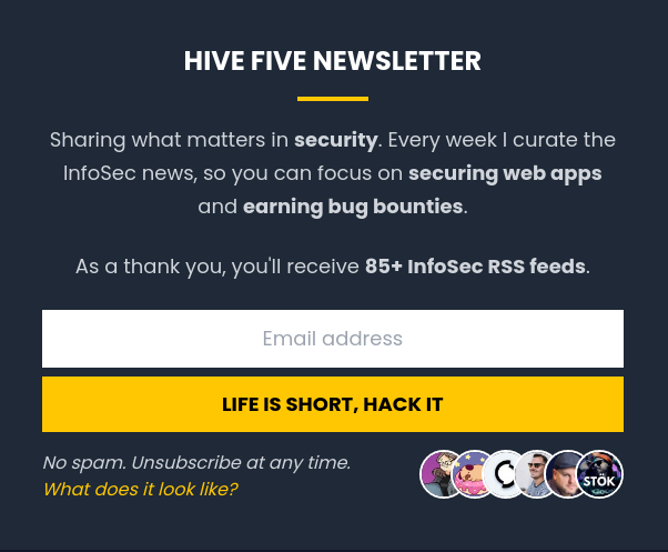 Hive Five Security Newsletter