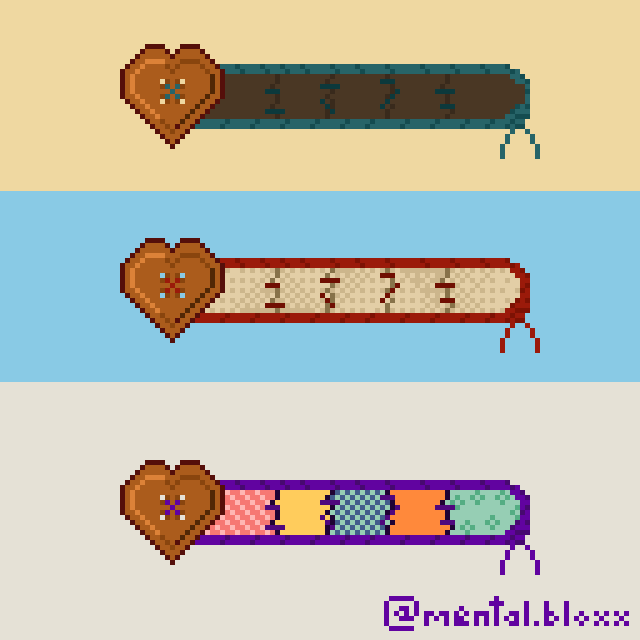 Stitched HP Bars (updated designs)