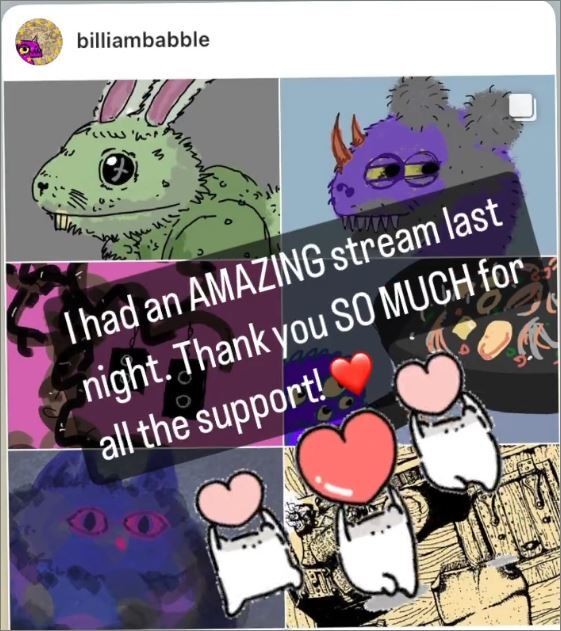 Thank you so much for the support during my stream
