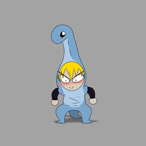 Friend in Dinosaur Costume (Sketch)