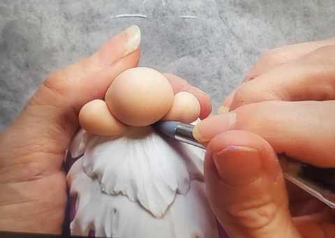 Learn to make a polymer clay gnome