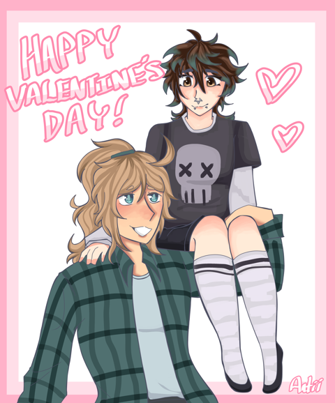 Valentines day art of me and my beloved