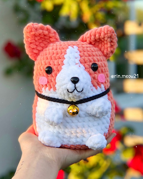 Crochet Pattern Chubby Corgi -  Portugal