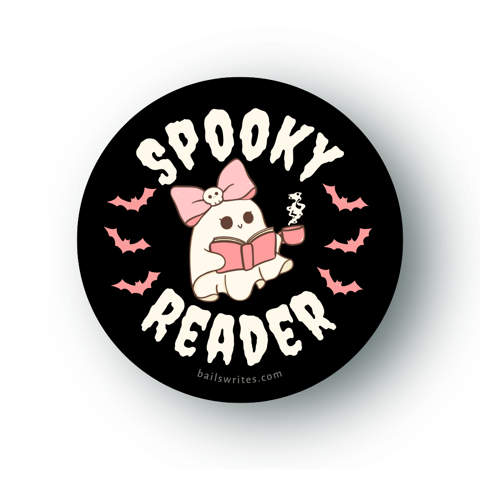 Spooky Reader Bow Sticker - Bailey Elizabeth's Ko-fi Shop - Ko-fi ️ ...