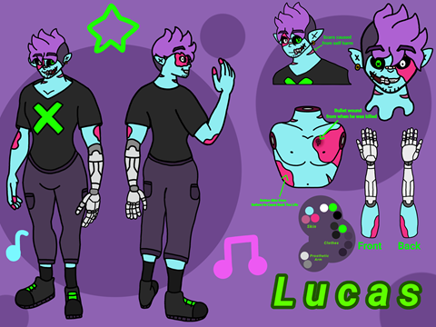 Made A Ref For My Ghoul Boi Lucas!