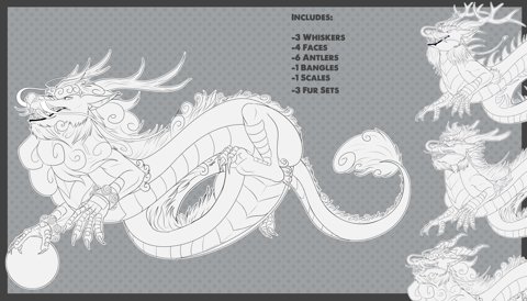 Line Drawing Illustration Set Of Long Dragons In Various Poses Stock  Illustration - Download Image Now - iStock