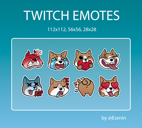 New emotes with cute dog