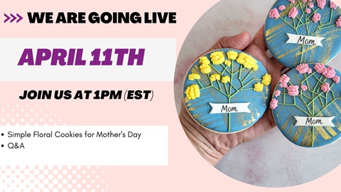 Join us for Live Cookie Decorating at 1PM EST