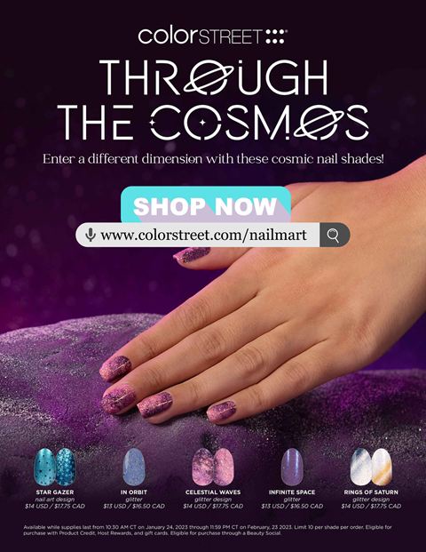 Through the Cosmos, ColorStreet Nails