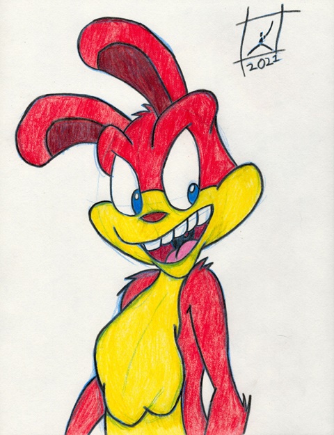 Daxter pencil colored