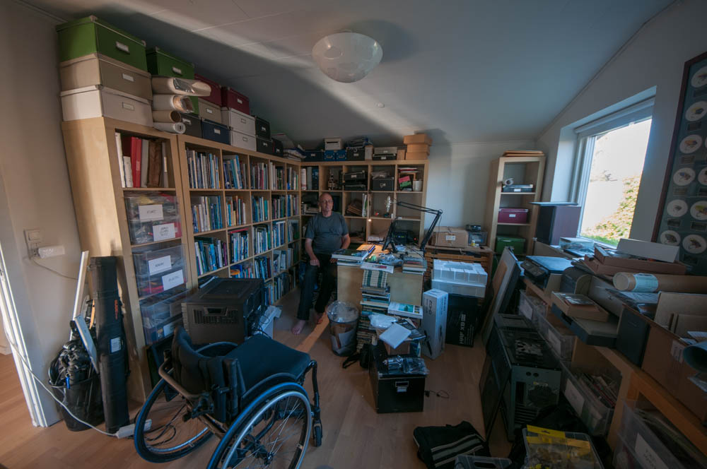 The Global FlyFisher office - and me