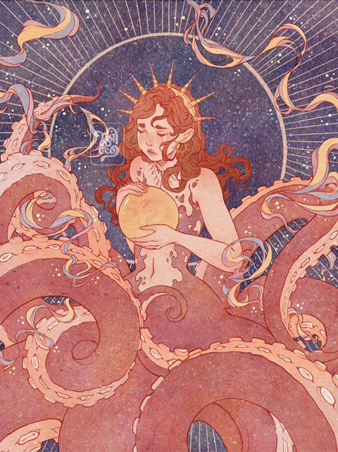 ˚✧ Sea Goddess Illustration Commission for Beda˚✧ 