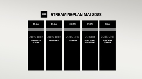 Streamingplan Mai 2023