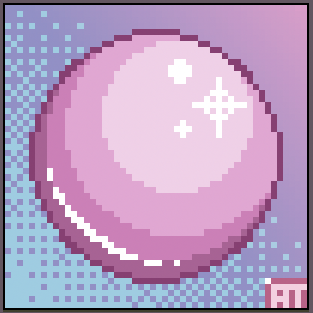 Pixel bubblegum