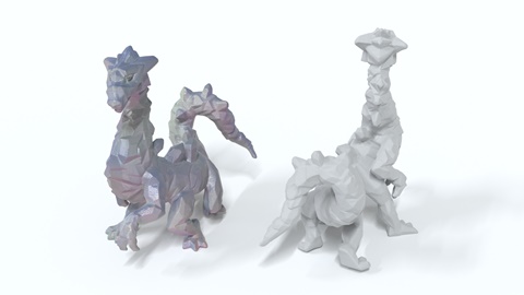 Crystal Dragon Figurine 3D Scan