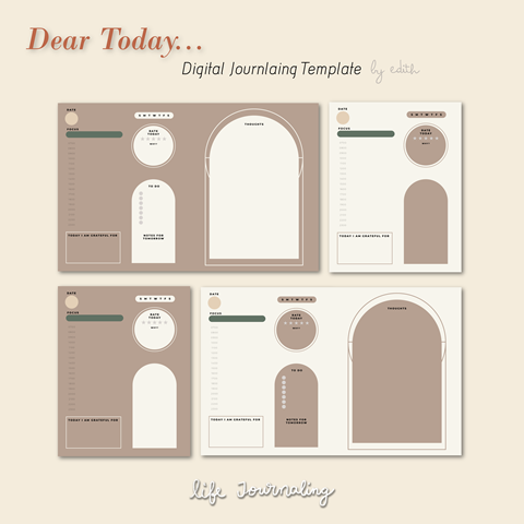 "Dear Today" Journaling Template Free Download!