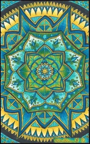 "Turquoise Lotus" Design