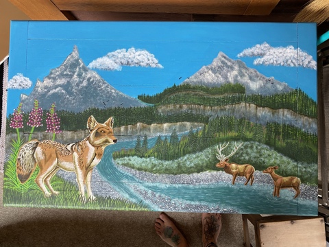 Coffee Table Painting