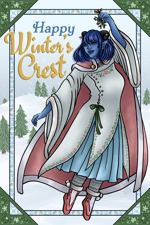 Winter's Crest Jester Card