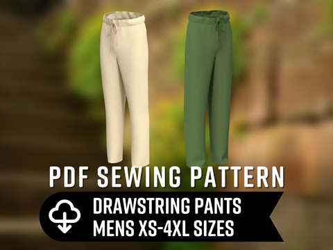NEW: Drawstring Pants Sewing Pattern