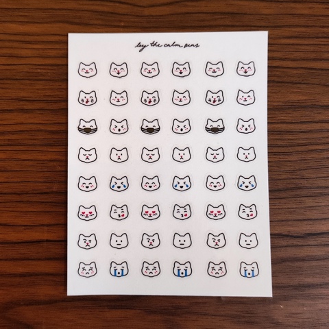 Cat Sticky Note  Printable - Chamie Castillo's Ko-fi Shop - Ko-fi