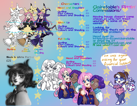 !!NEW COMMISSION SHEET MARCH 2022!!