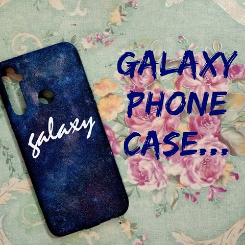 Galaxy phone case painting...