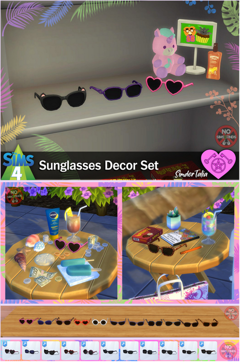 🌴😎 Sunglasses Decor Set 😎🌴