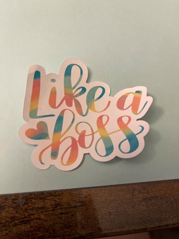 Like a boss stickers