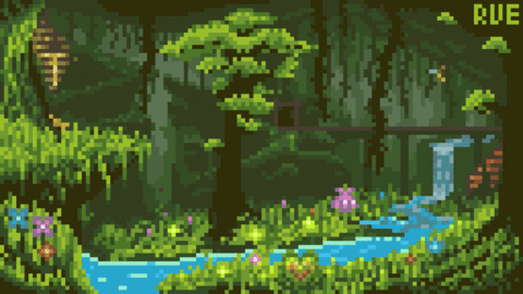 Terraria : Underground Jungle Pixel Art in my styl