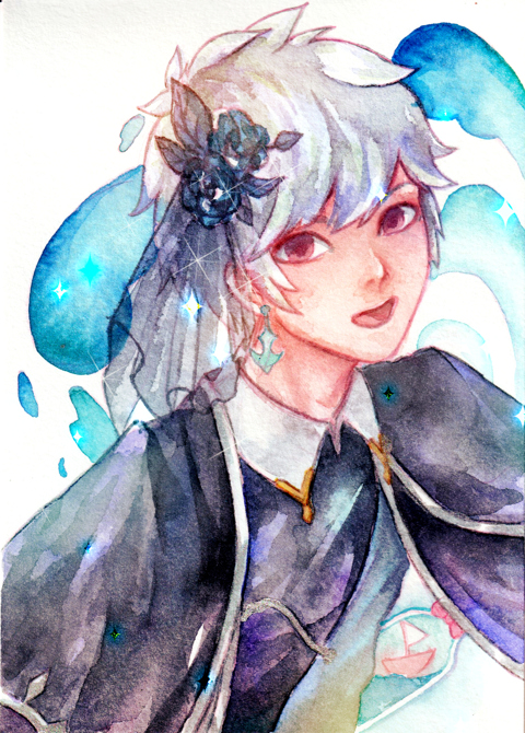 MapleStory Watercolor Character Commission