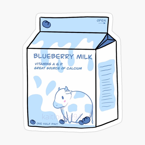Blueberry Milk Carton
