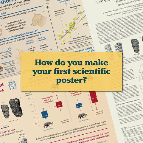 How do you make your first scientific poster?