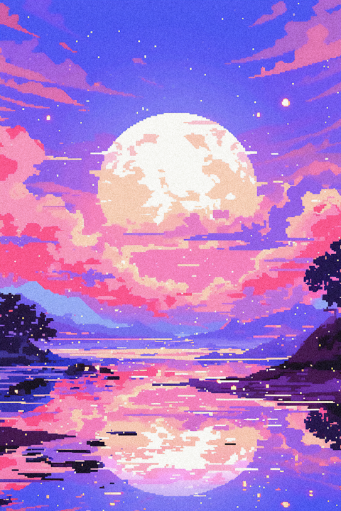 Celestial Reflections Lofi Wallpaper - charmthirteen's Ko-fi Shop - Ko ...