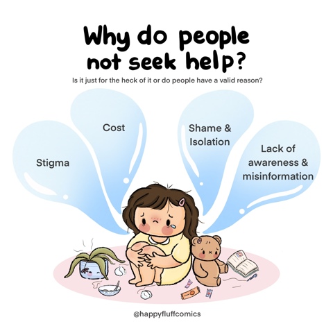 Why don’t people get help? #mentalhealthawareness 