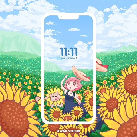 Sunflower Field mobile wallpaper now available